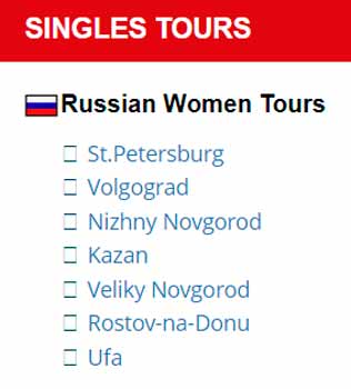 AFA romance tours - Russian dating tours